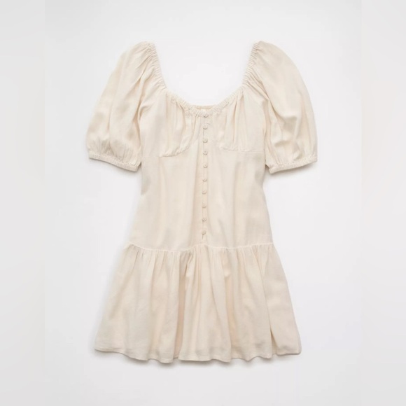 AE Puff Sleeve Babydoll Dress - Picture 3 of 4